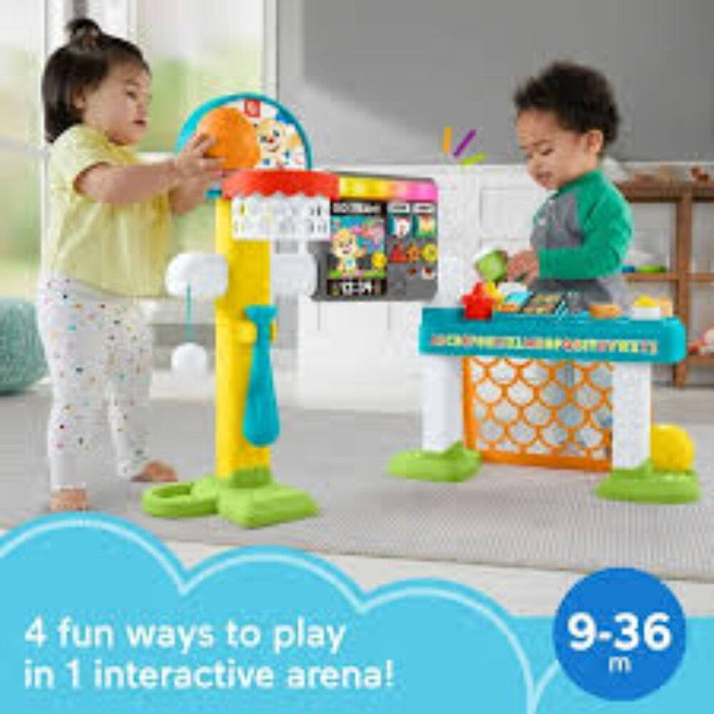 Fisher-Price Toddler Learning Toy Laugh & Learn 4-in-1 Game Experience Sports